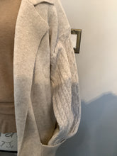 cable knit coat