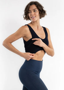 Built-in-Bra Tank in Black