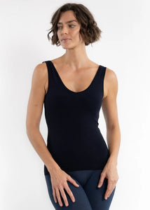 Built-in-Bra Tank in Black