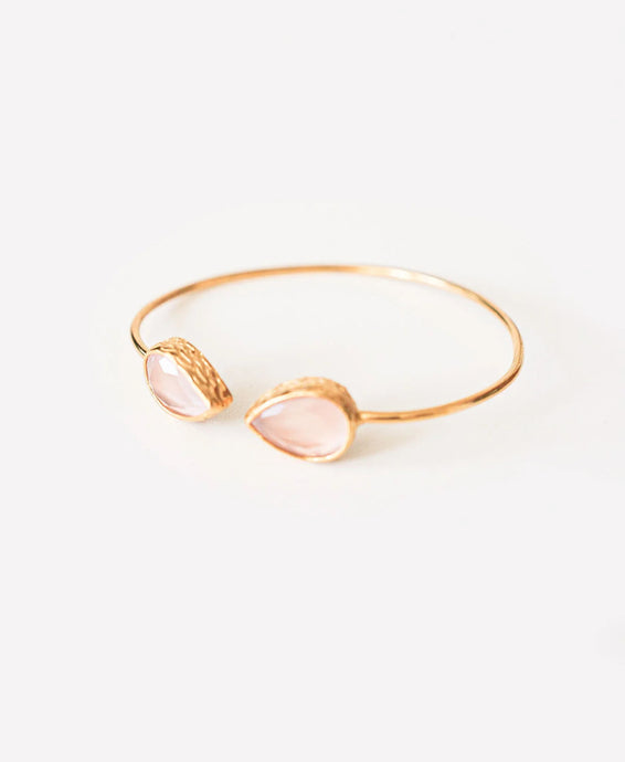 Nika Bracelet(Cat Eye Stone Blush)