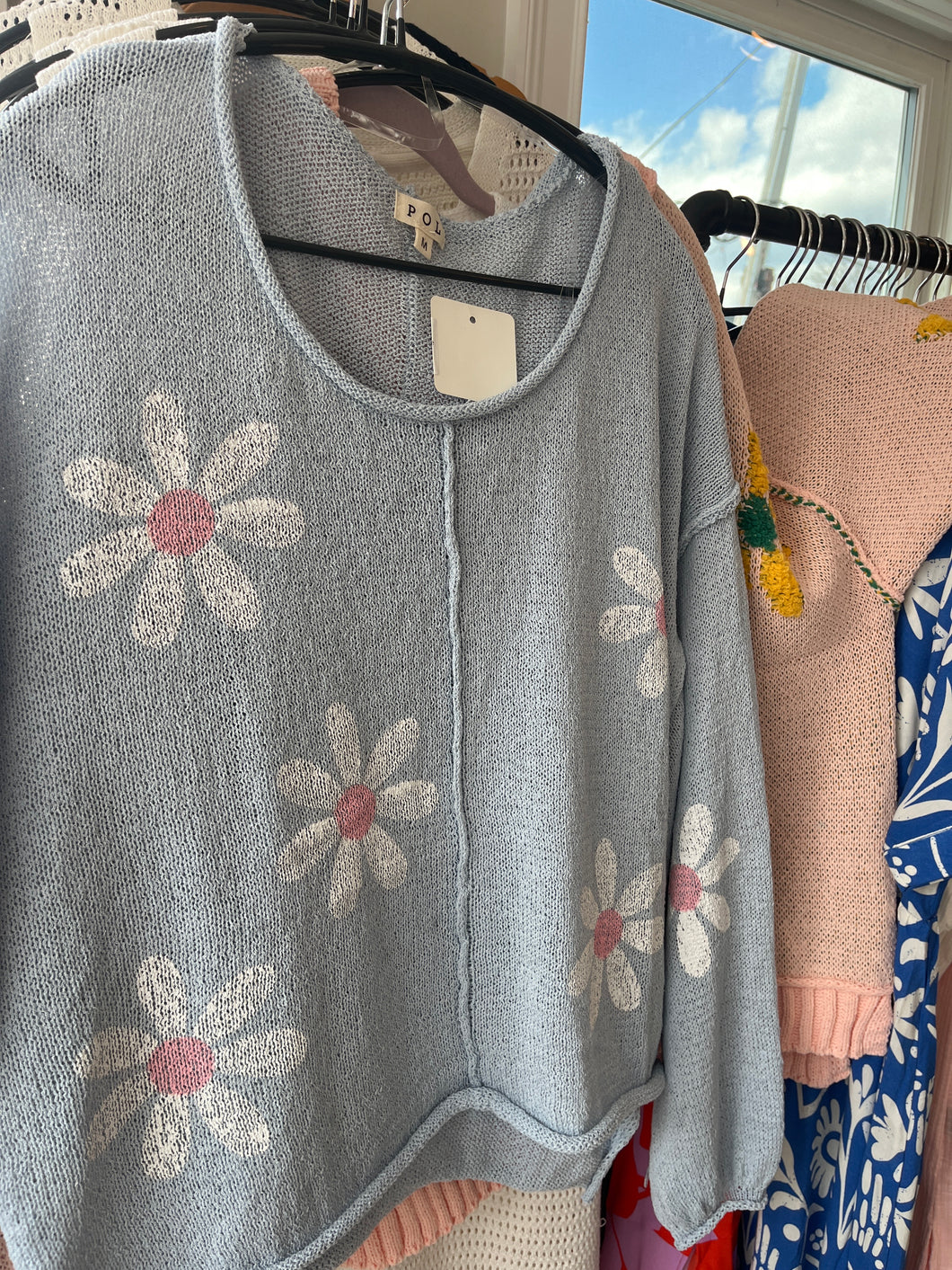 Daisy Sweater- Sky Blue