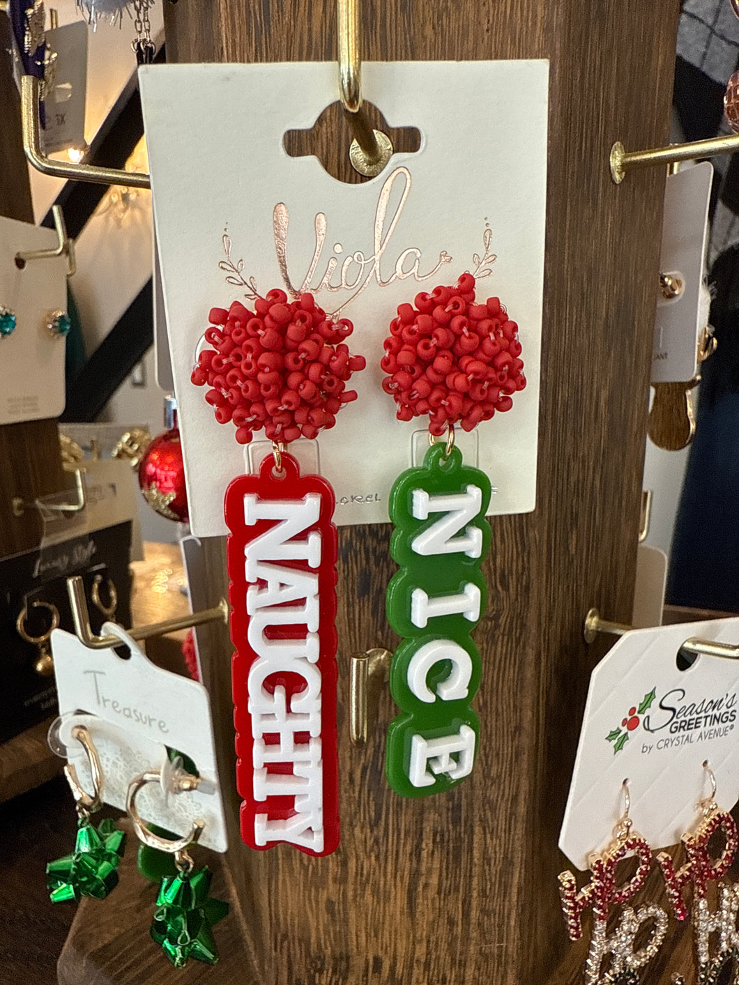 NAUGHTY AND NICE EARRINGS