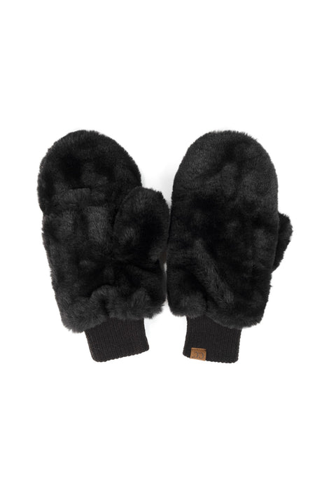 CC Sherpa Touchscreen Accessible Mittens- Black