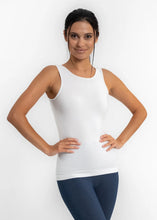 High Neck Top with Scoop Back
