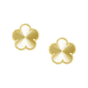 Adeline Clover Earrings Gold