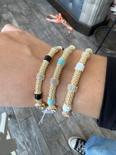 BLUE ACCENT ENAMEL BANGLE