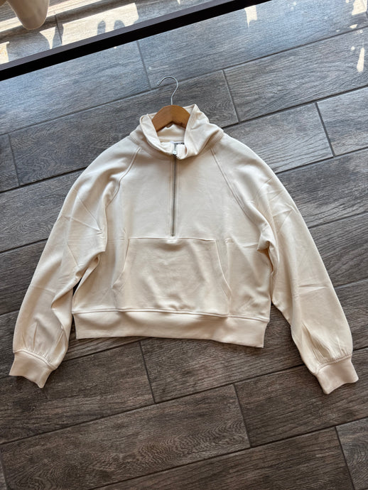 Quarter Zip in Alpaca