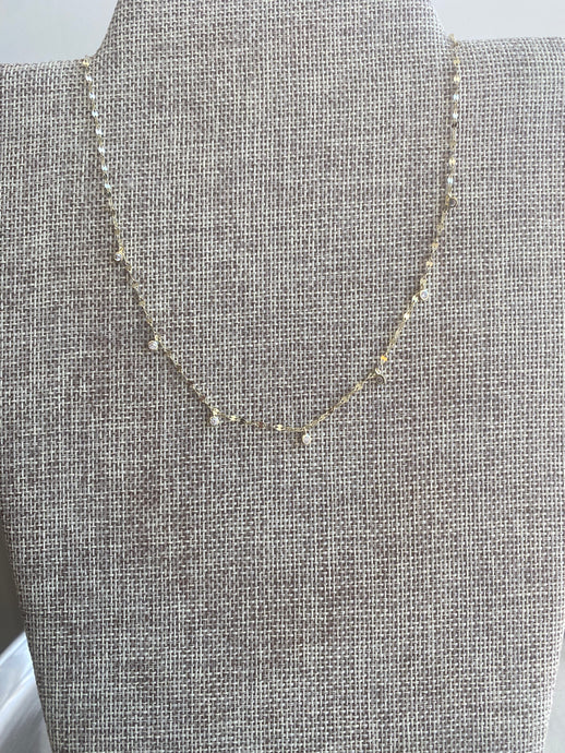 Twisted Gold Chain Necklace