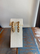 Chunky Twisted Gold Hoops