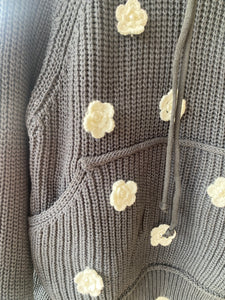 flower Applique hoodie