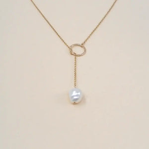 PEARL PULL-THRU NECKLACE