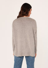 Mixed Rib V-Neck Sweater