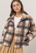 Plaid Jacket- Mocha