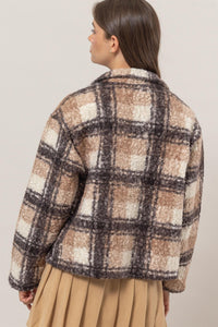 Plaid Jacket- Mocha