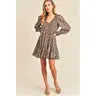 Long Sleeve Print Dress