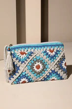 Periwinkle Ruggine Handmade Crochet Tile Pouch