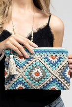 Periwinkle Ruggine Handmade Crochet Tile Pouch