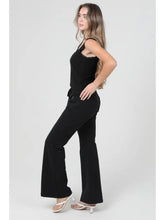 French Terry Flare Leg Knit Pants