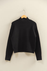 Soft Knit Sweater in Black