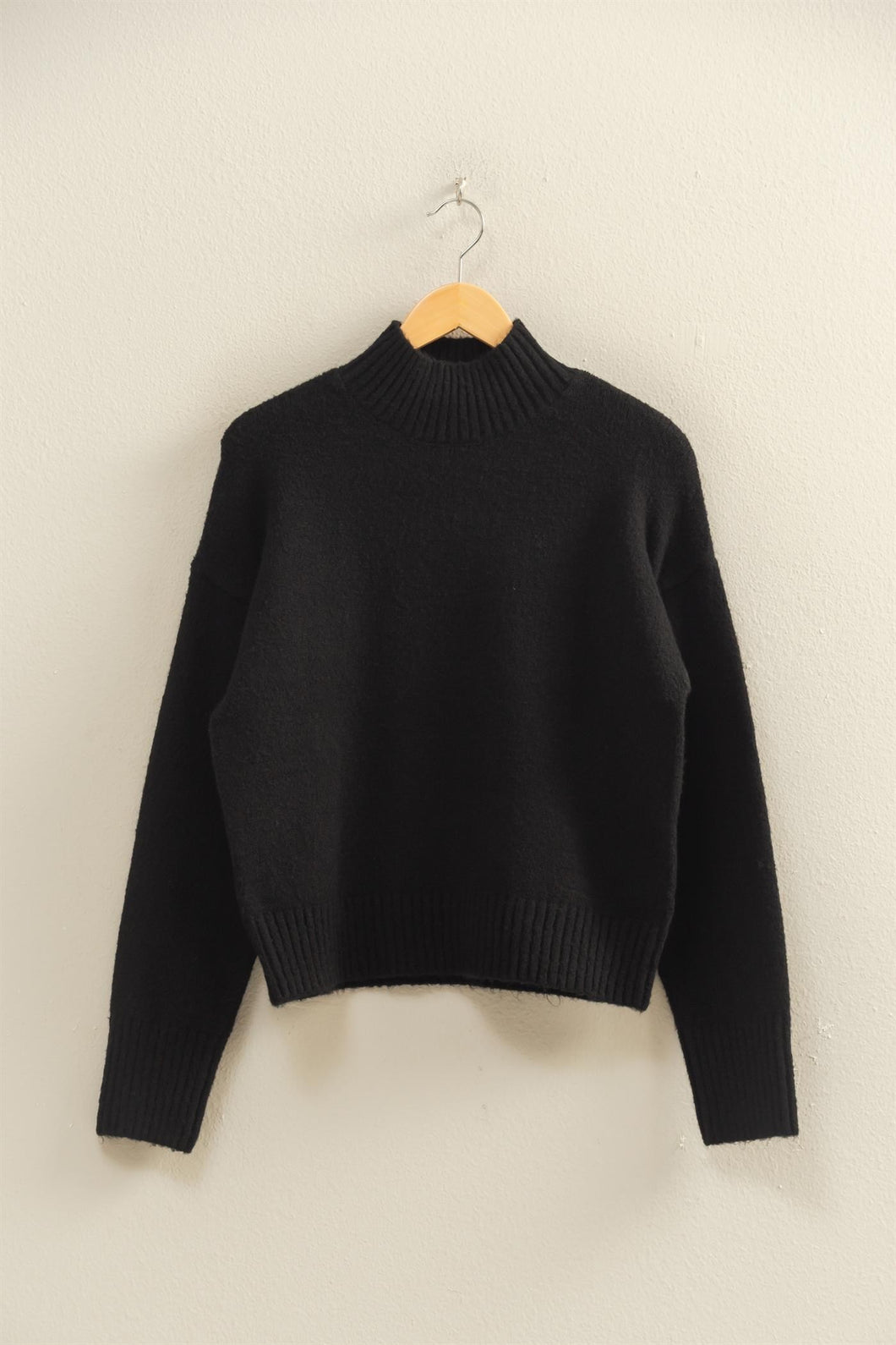 Soft Knit Sweater in Black