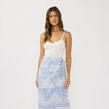 Periwinkle Boho Wrap Skirt