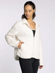 QUILTED ZIP UP JACKET