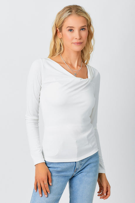 Jewel Modal Notted neck top