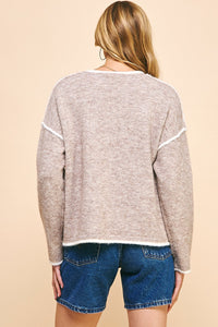 V-Neck Pullover Sweater