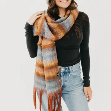 Ombre Scarf- Rust